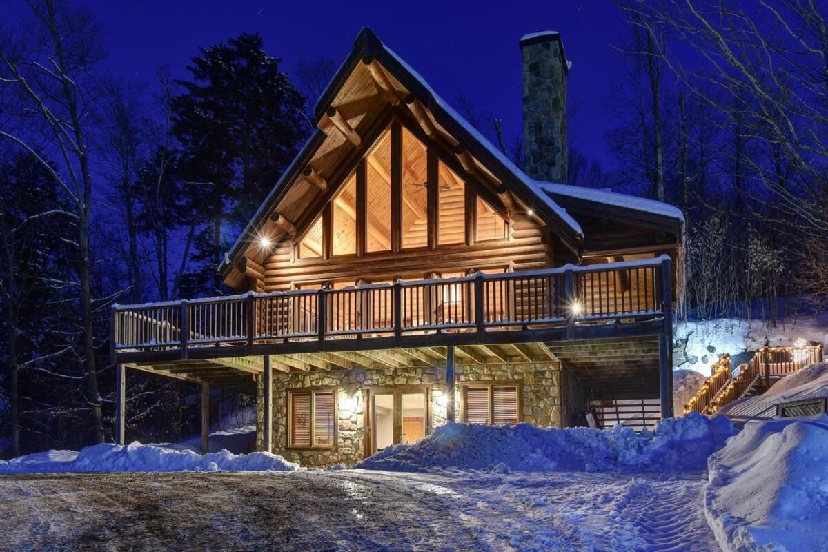 Chic Familiale, Relaxant Avec Spa En Montagnes Labelle Eksteriør billede